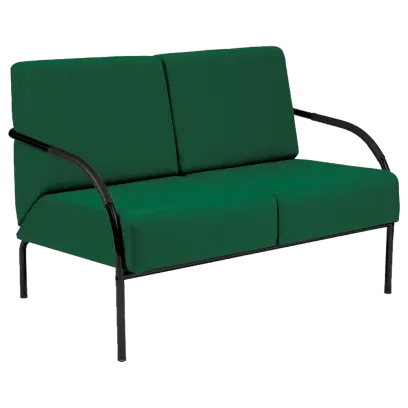 SPA 2 černý lak, látka BONDAI BN15 (7008) - látka tyrkysová zeleň